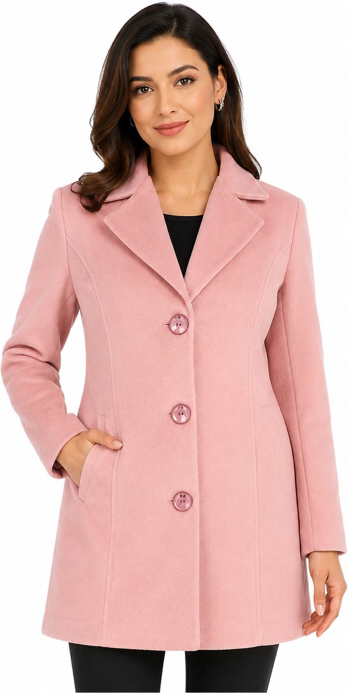 sualehatrends Wool blend Solid Coat For Women-picture-10