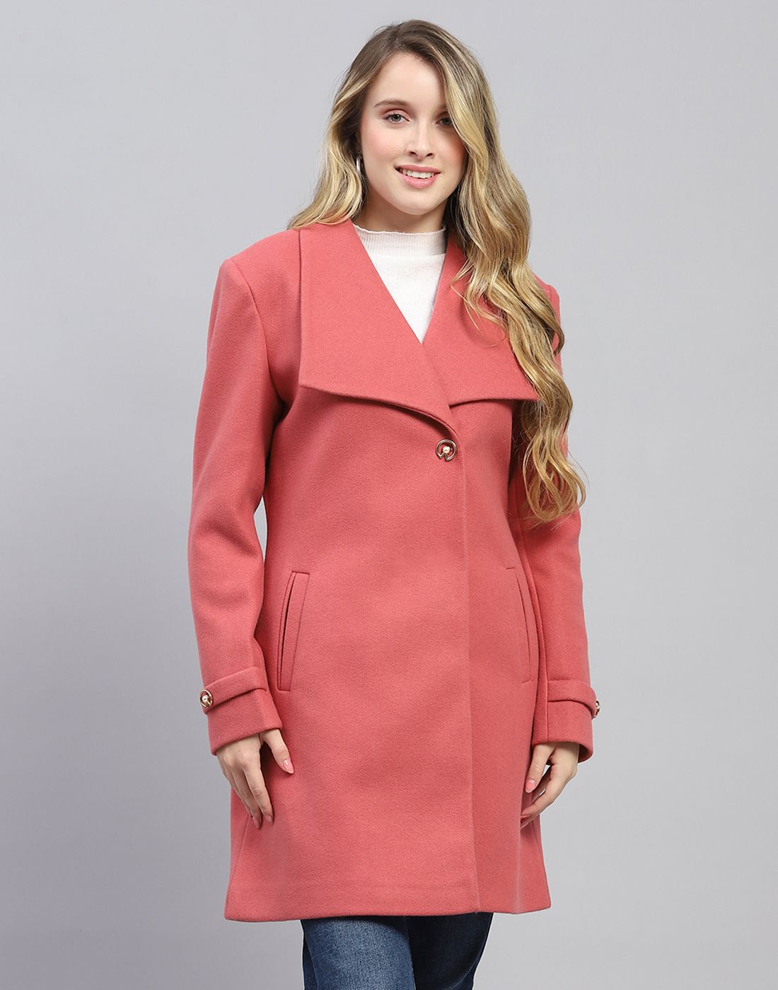 monte carlo Wool Blend Coat For Women-picture-16