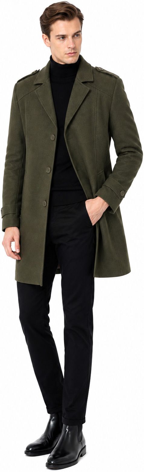 clubble Wool Solid Coat For Men-picture-13