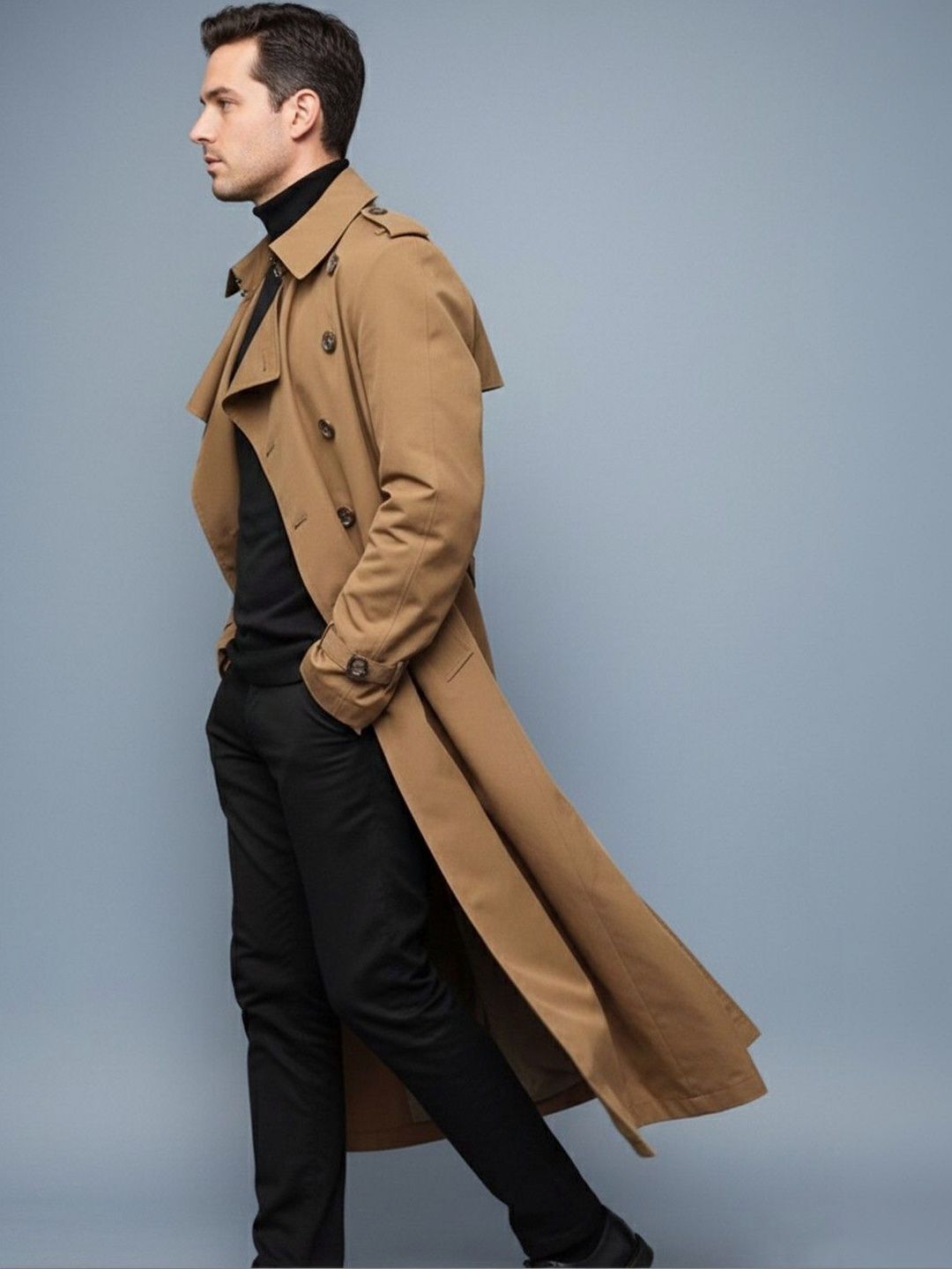 mast & harbour Polyester Solid Coat For Men-picture-37