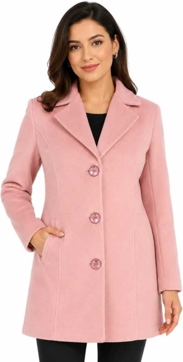 sualehatrends Woolen Solid Coat For Women-picture-25
