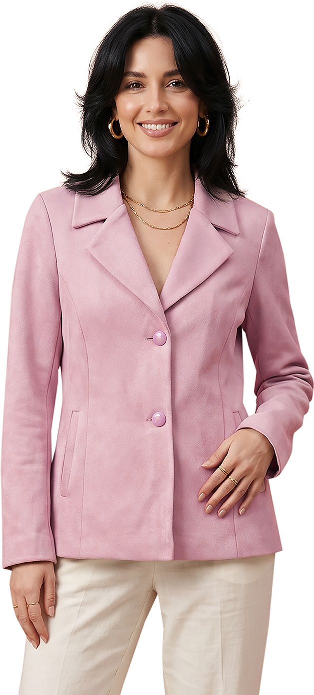 gfo Suede Solid Coat For Women-picture-21