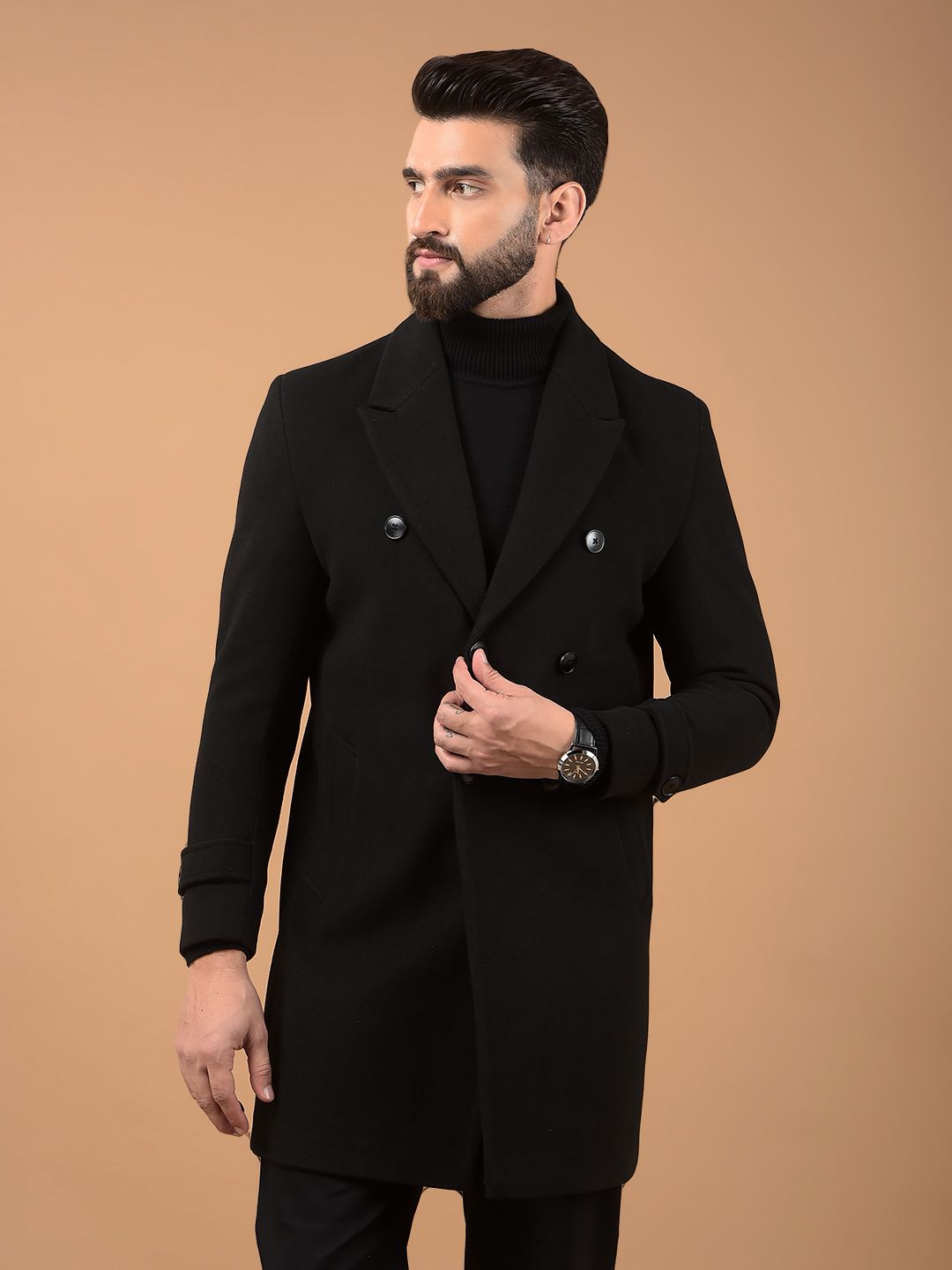 crimsoune club Polyester Solid Coat For Men-picture-14