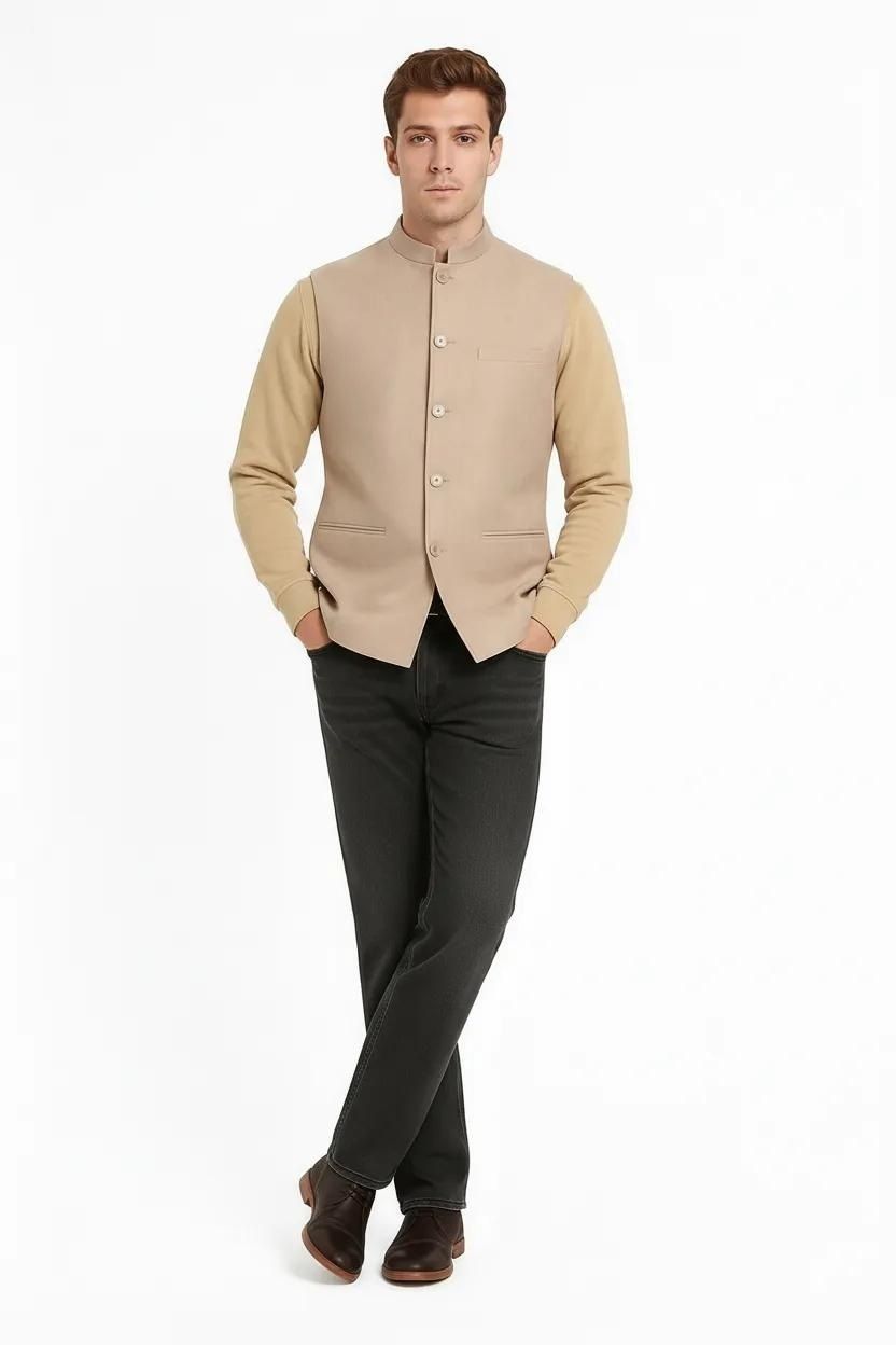 mettle Suede Coat For Men-picture-10