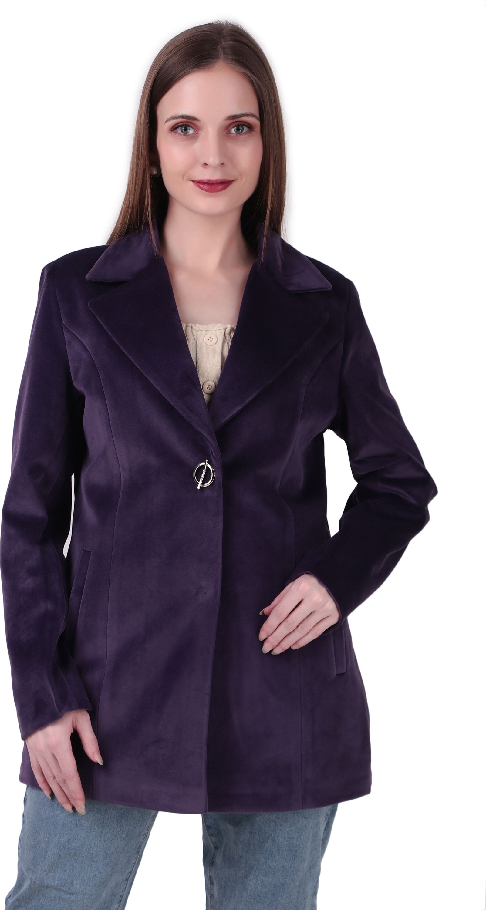 emiranza fashion WOOL BLEND Solid Coat For Women-picture-34