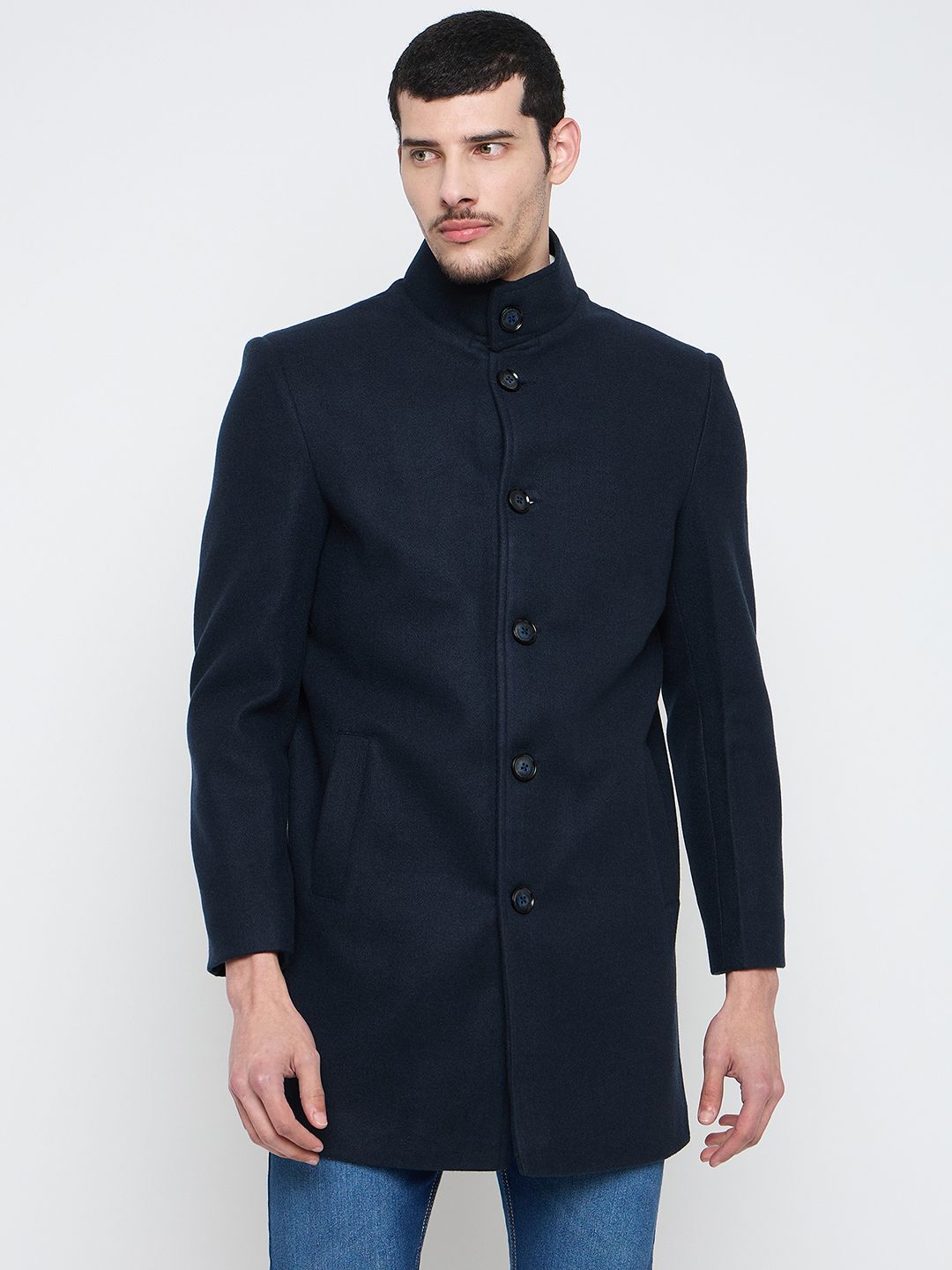 duke Tweed Solid Coat For Men-picture-22