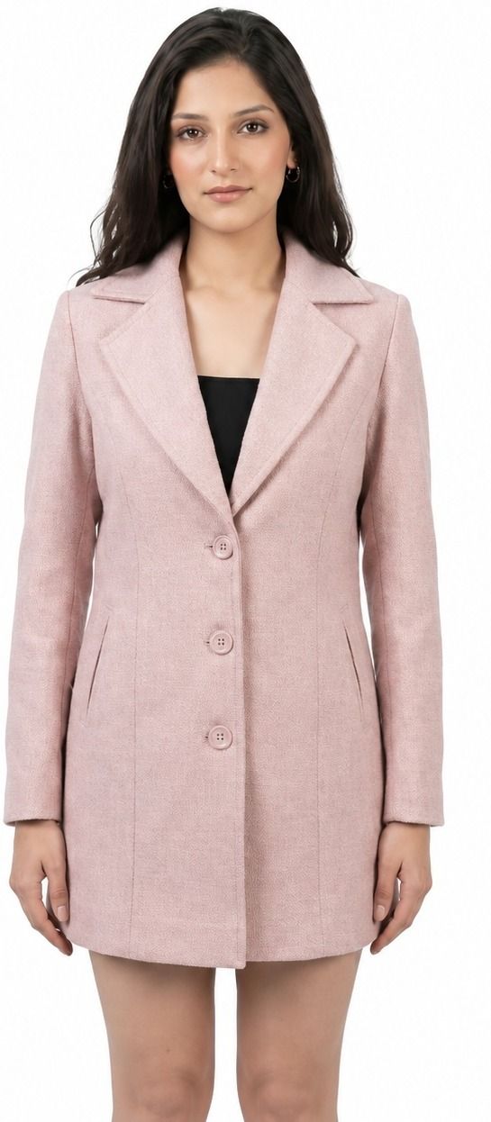 luvyduvy tweed, velvet, textile Solid Coat For Women-picture-39