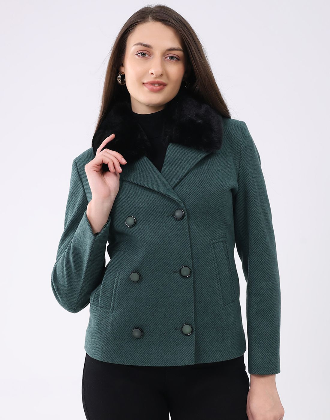 monte carlo Imported Solid Coat For Women-picture-20