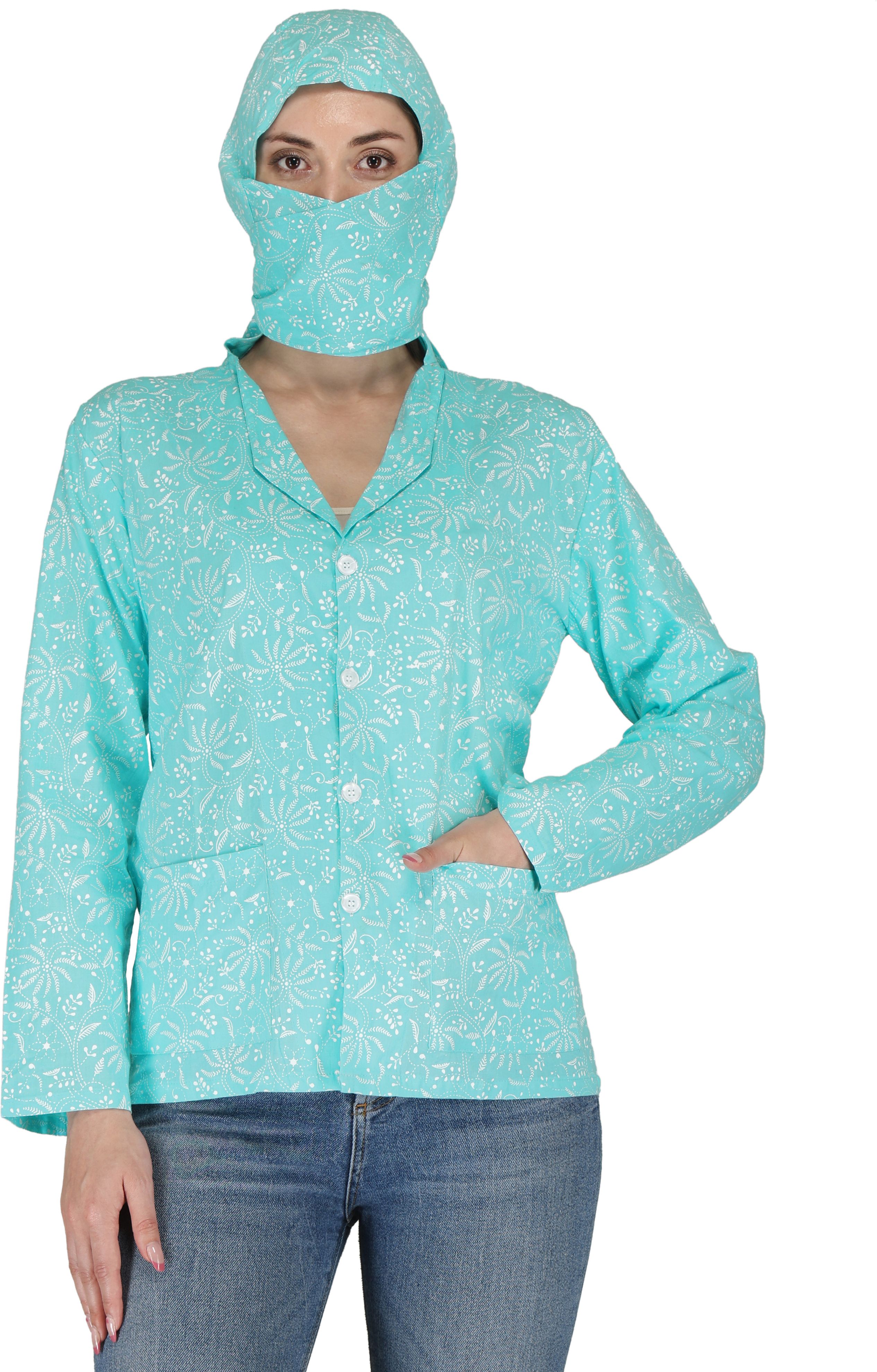 Cotton Printed Coat For Women