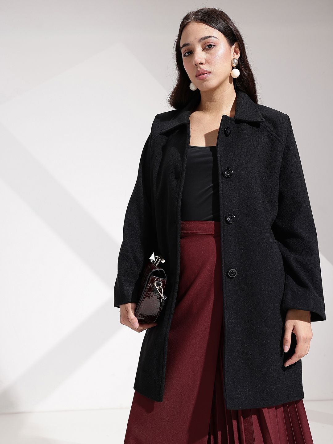 her by invictus Polyester Solid Coat For Women-picture-28