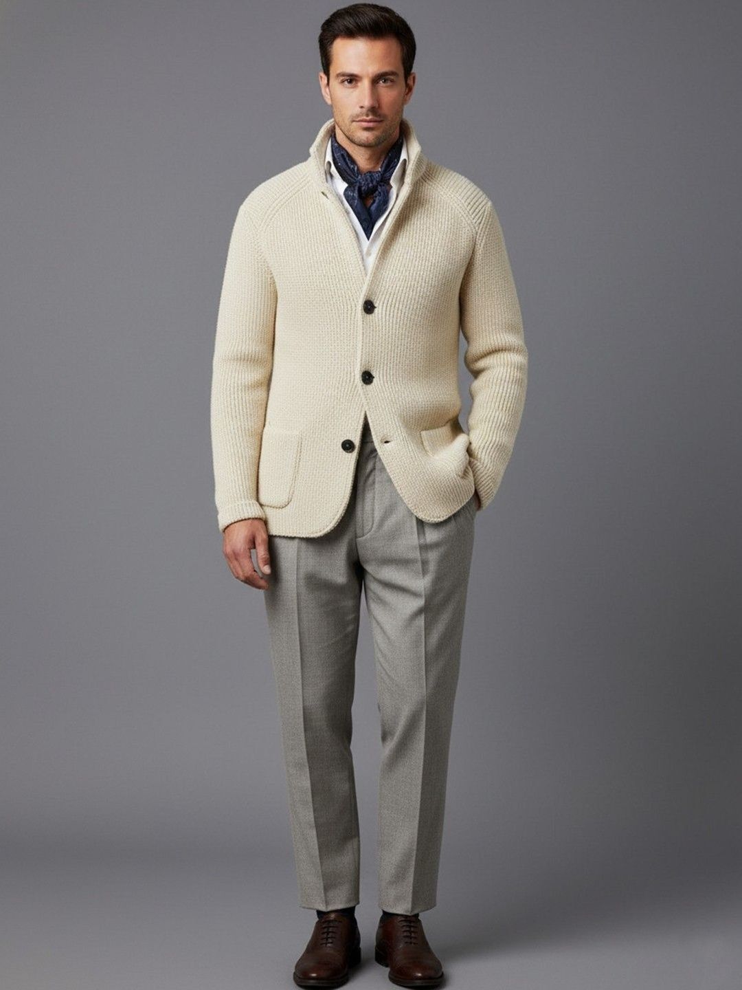 mast & harbour Acrylic Solid Coat For Men-picture-12