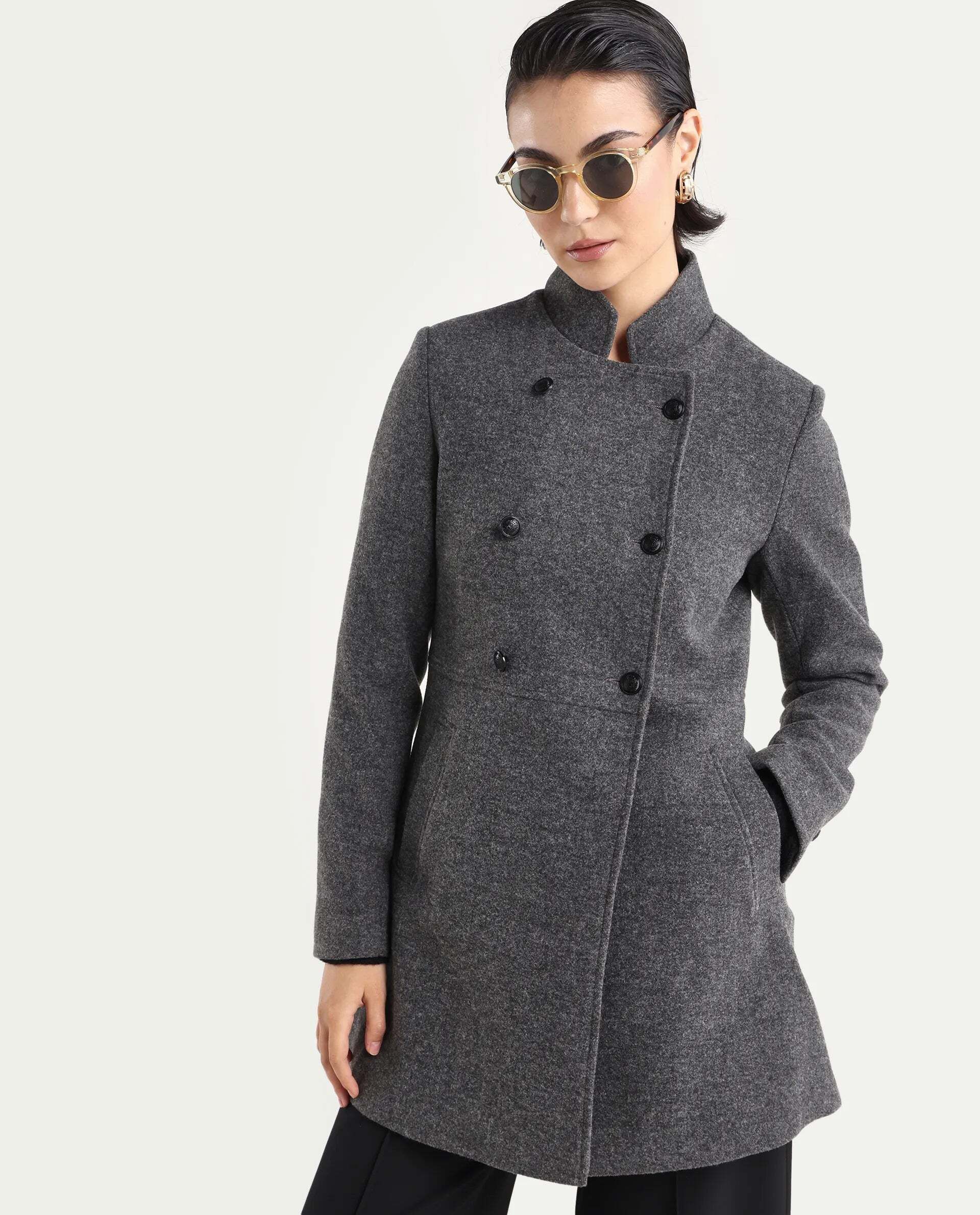 rareism Polyester Coat For Women-picture-12