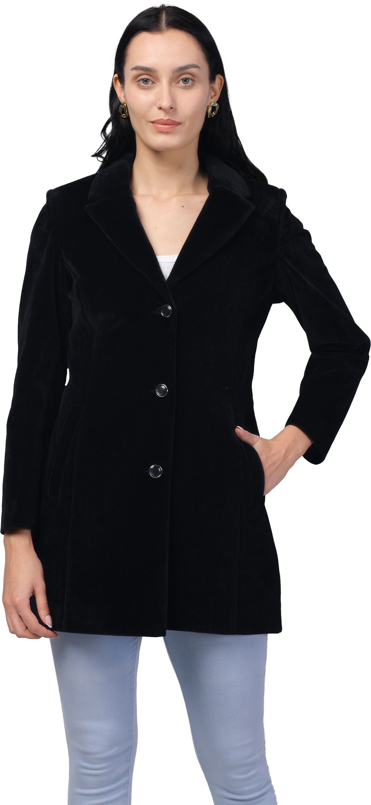 trufit Velvet Coat For Women-picture-5