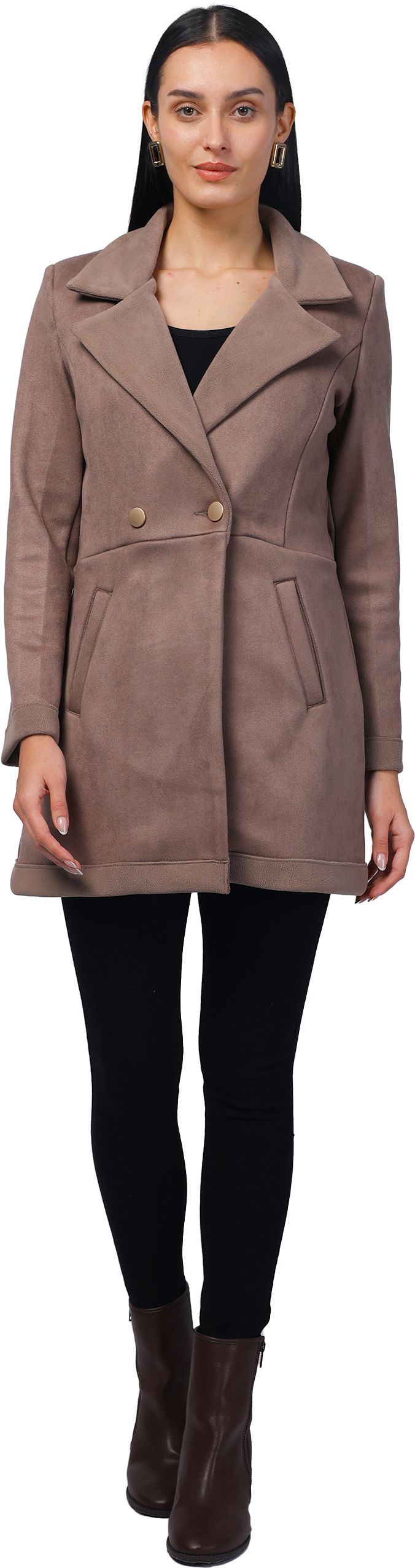 trufit Suede Coat For Women-picture-11