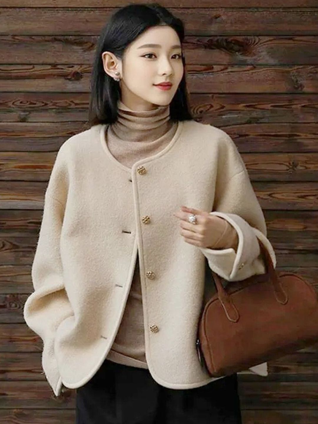 mast & harbour Polyester Solid Coat For Women-picture-25