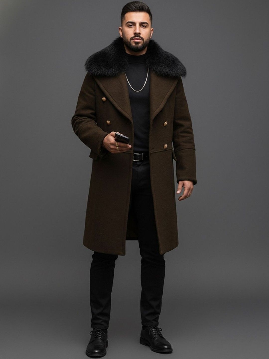 mast & harbour Wool Solid Coat For Men-picture-30