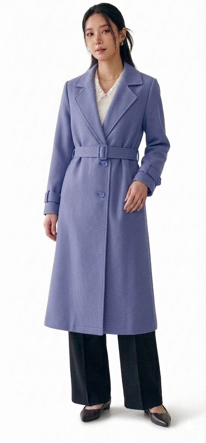 mellowvalley Woven Solid Coat For Women-picture-44