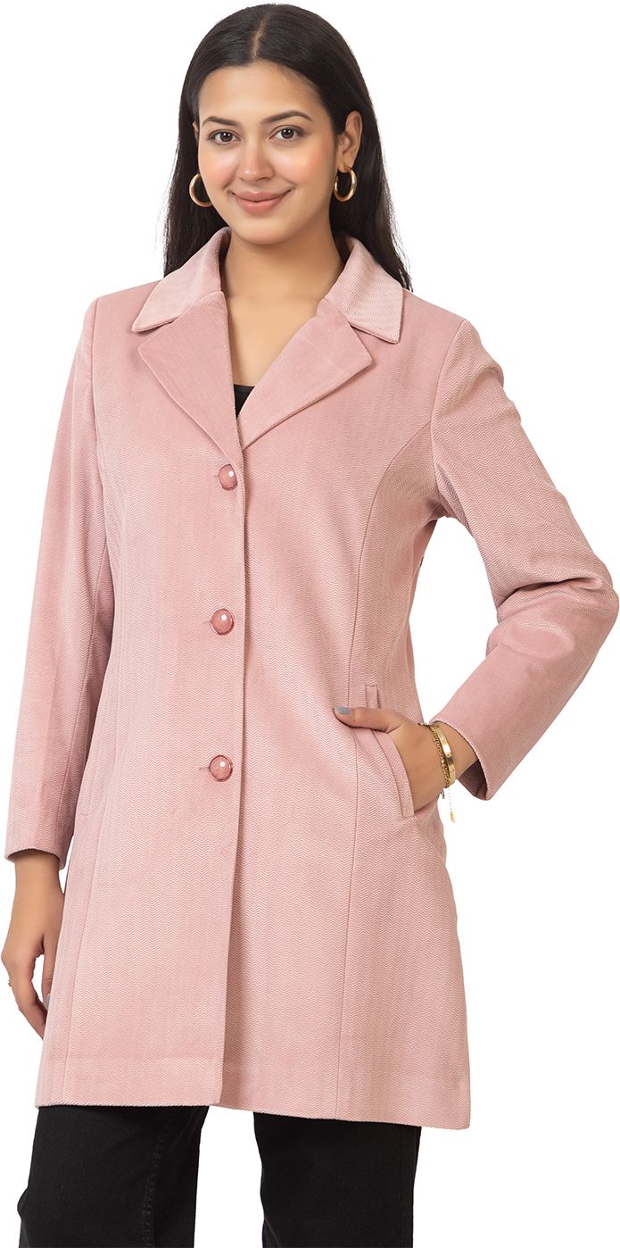 gfo MILAN TWEED BURNOUT Solid Coat For Women-picture-14