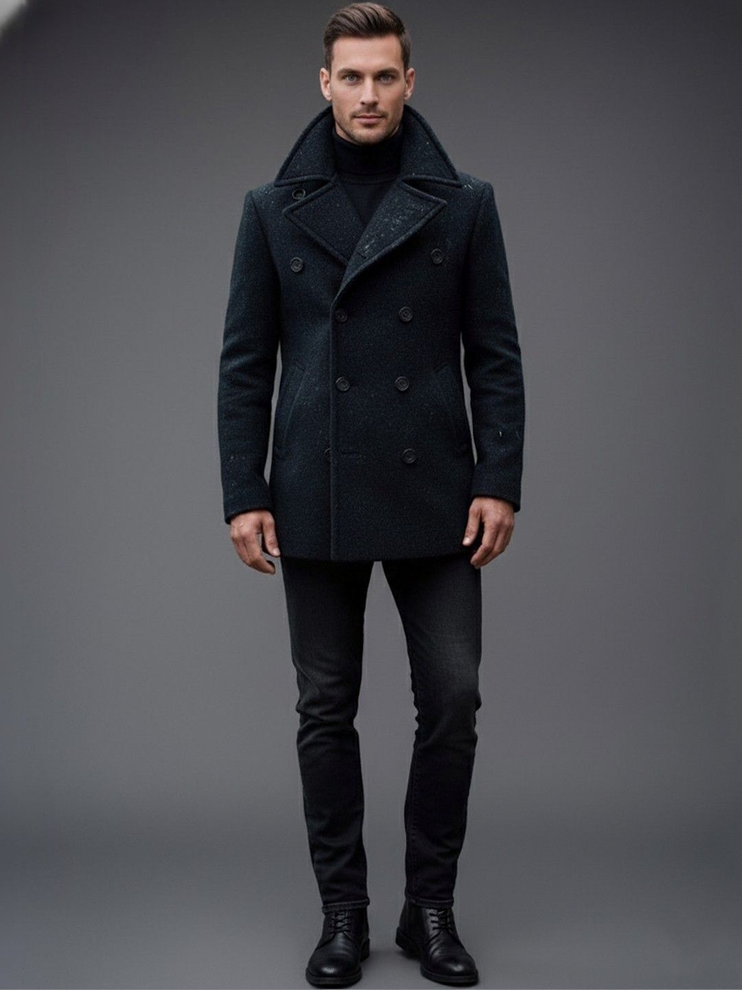 mast & harbour Wool Solid Coat For Men-picture-40