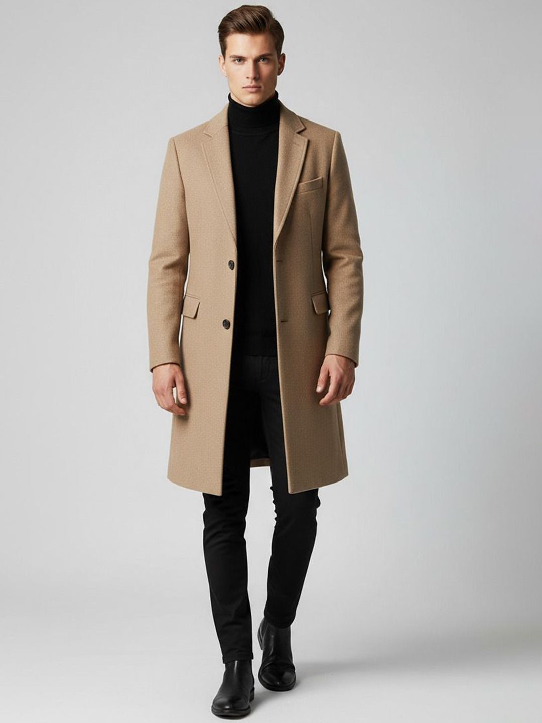 mast & harbour Solid Coat For Men-picture-36