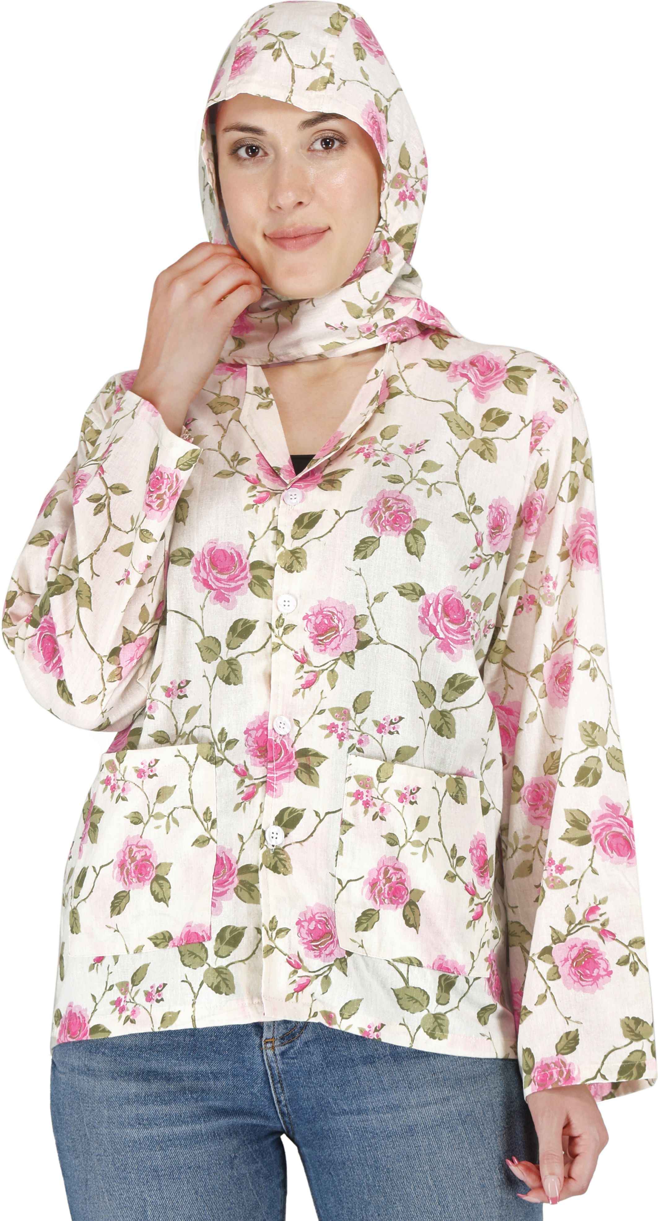 Cotton Printed Coat For Women