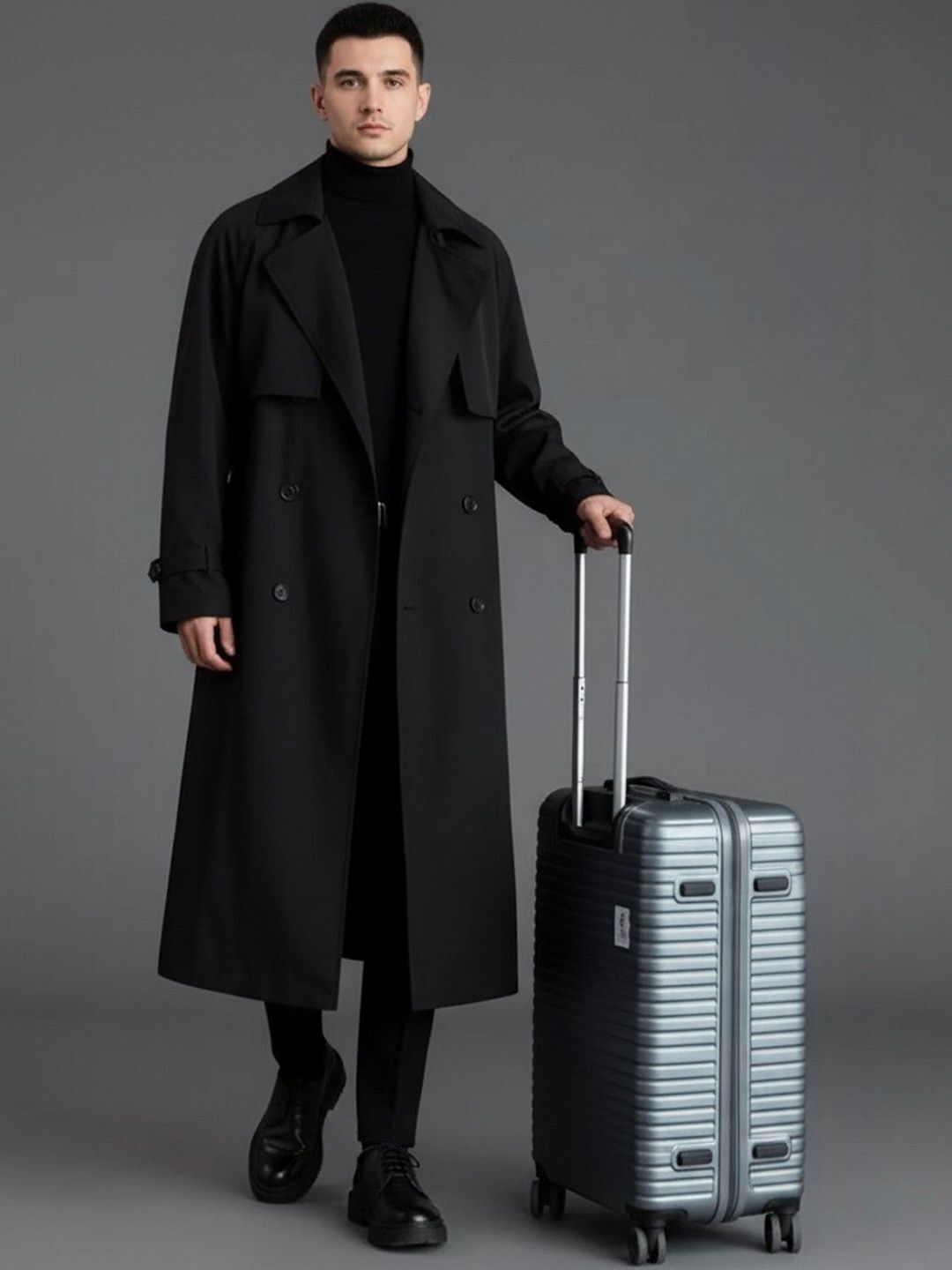 mast & harbour Polyester Solid Coat For Men-picture-17