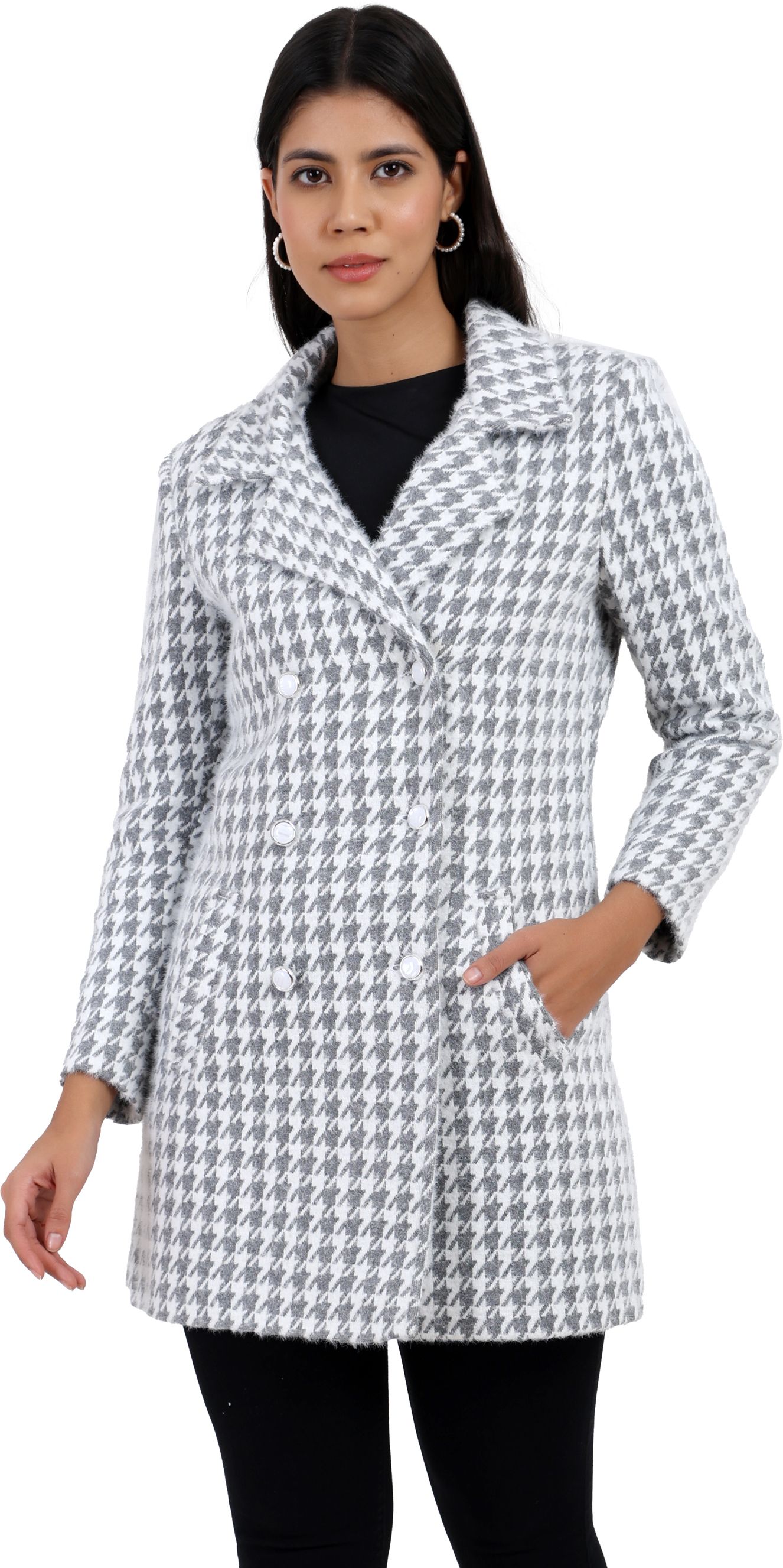 trufit Tweed Coat For Women-picture-7