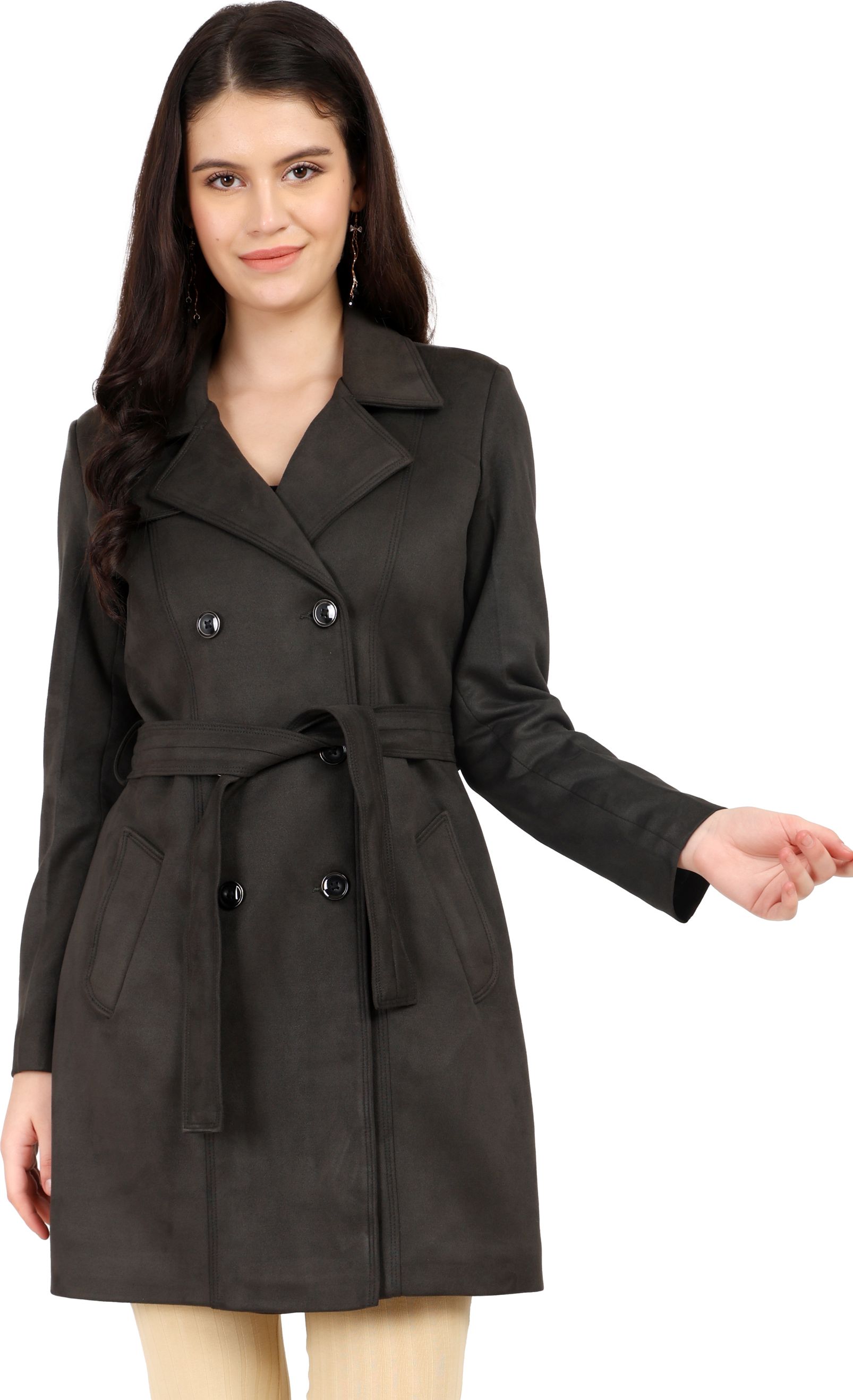 trufit Suede Coat For Women-picture-9