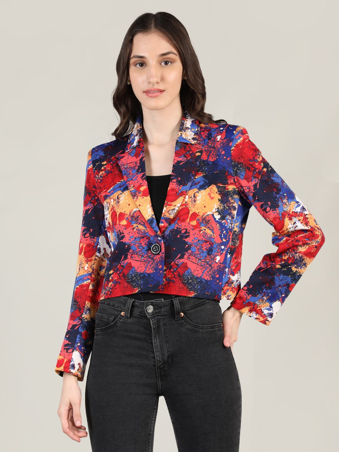 Polycotton Printed Coat For Women-image-10