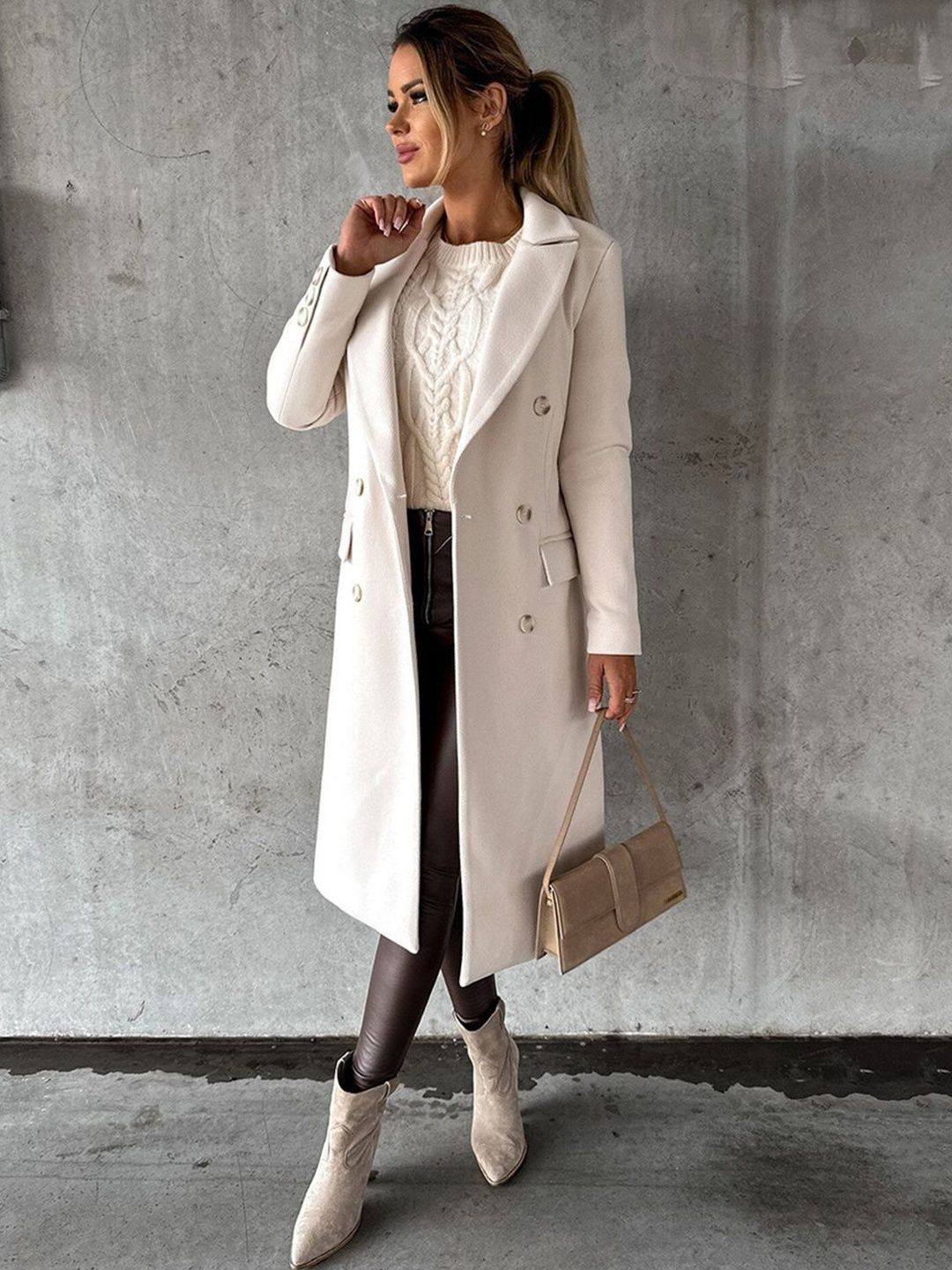 dressberry Polyester Solid Coat For Women-picture-25