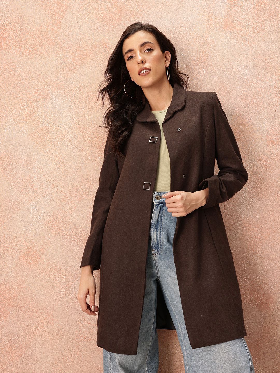 all about you Wool Solid Coat For Women-picture-24
