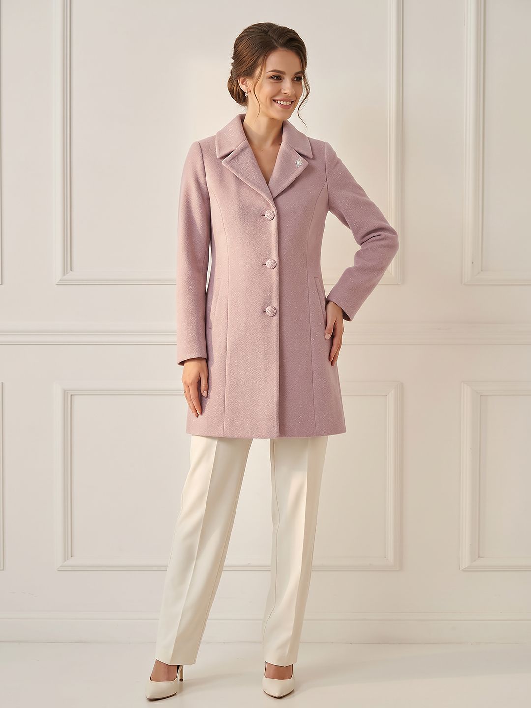 gfo wool Solid Coat For Women-picture-35
