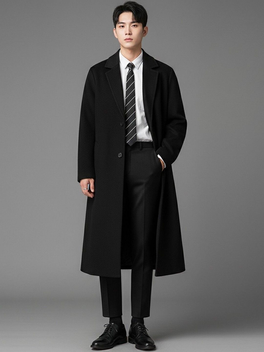 Cotton Solid Coat For Men