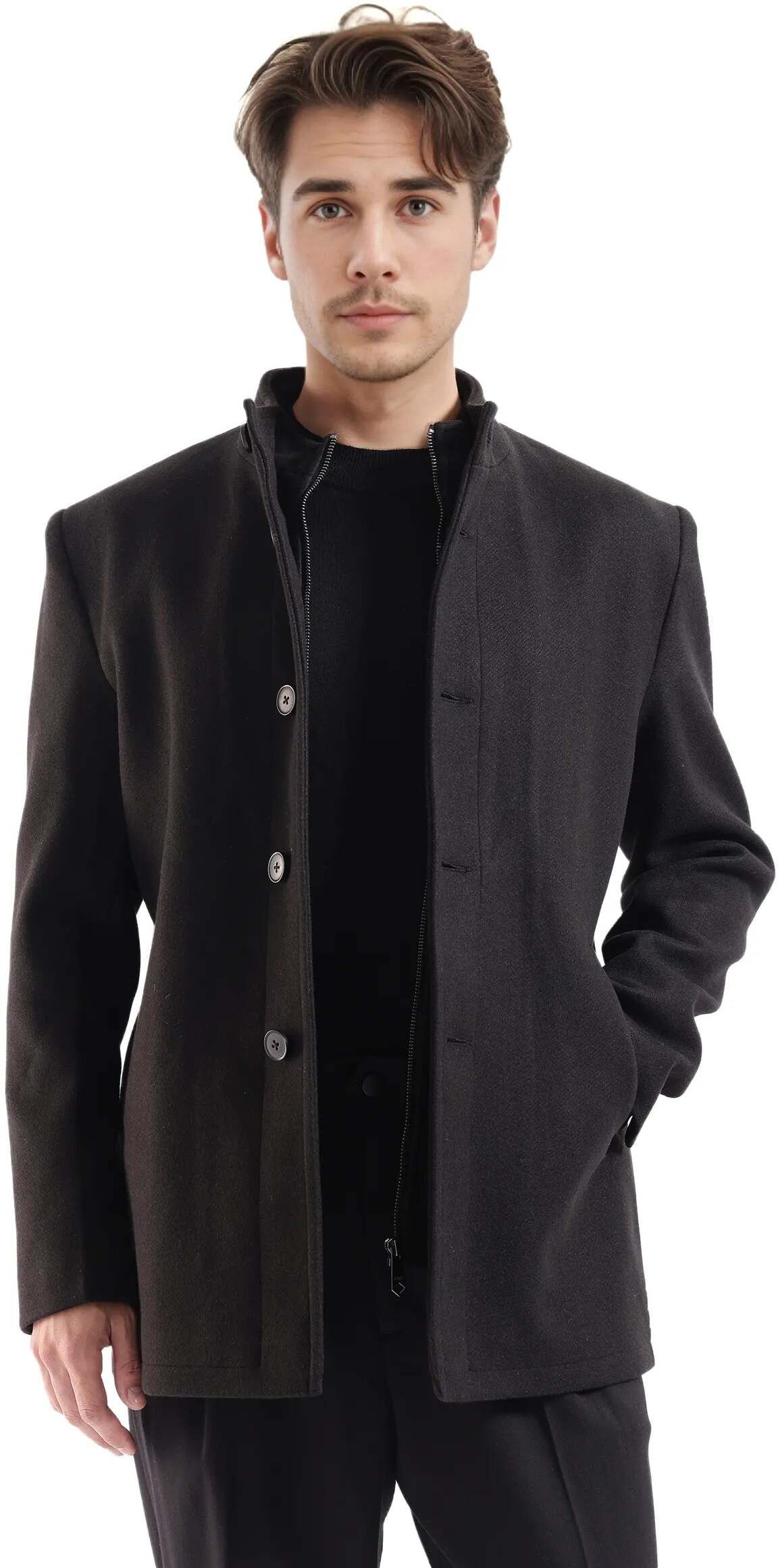 rare rabbit Polyester Blend Coat For Men-picture-14