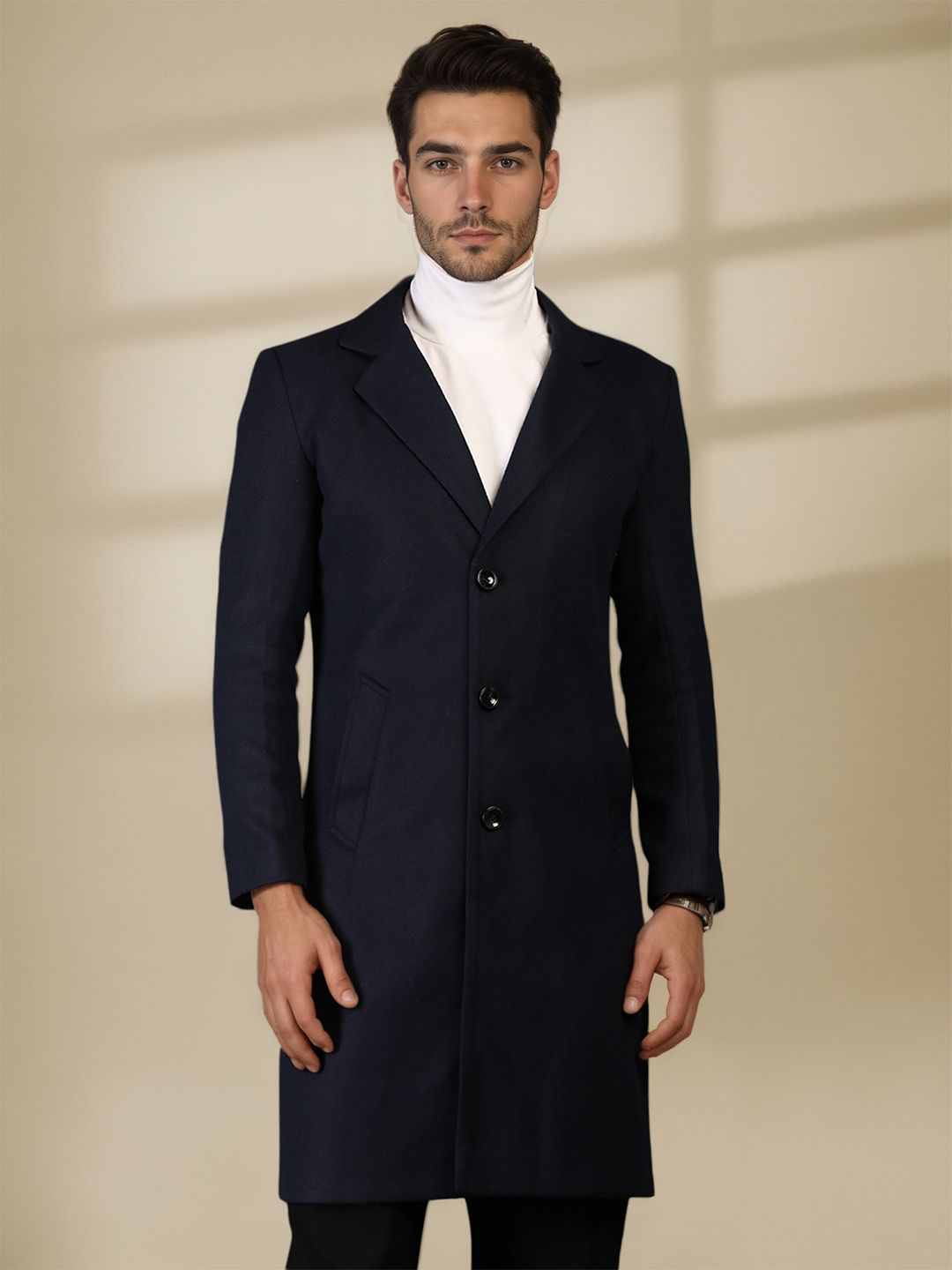 TWEED Solid Coat For Men