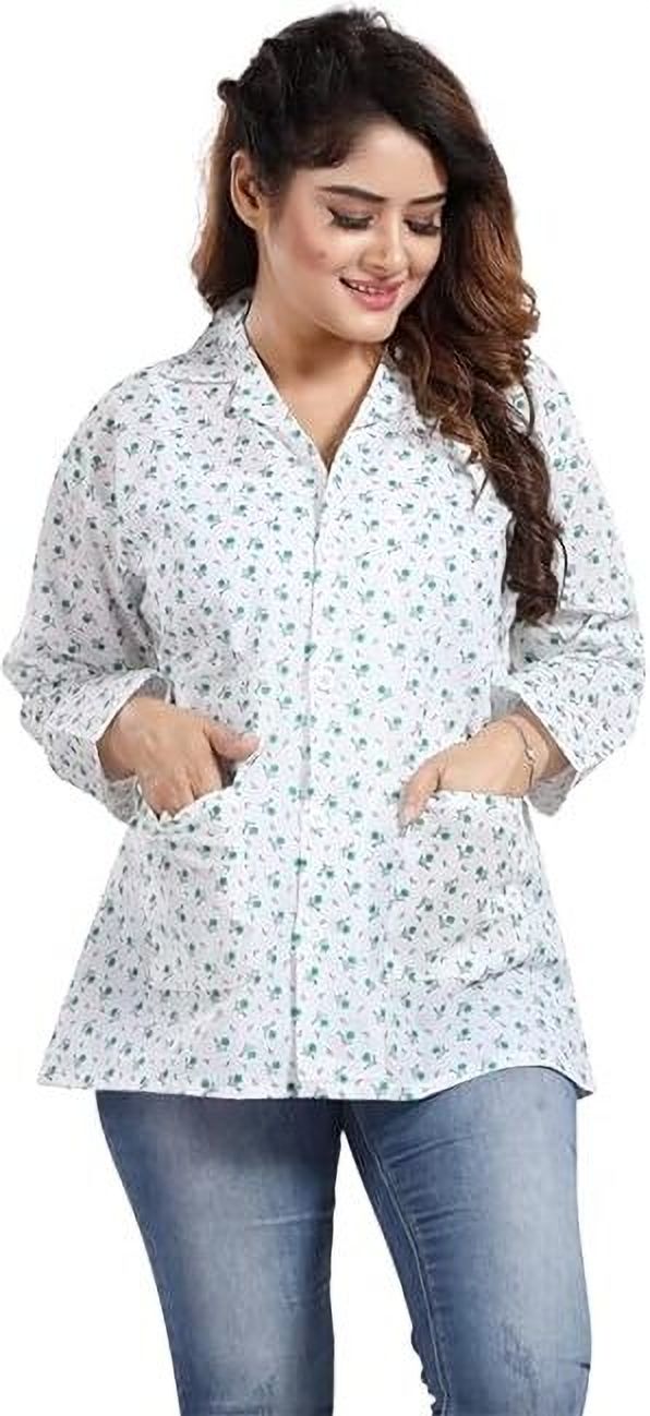 cotton Printed Coat For Women