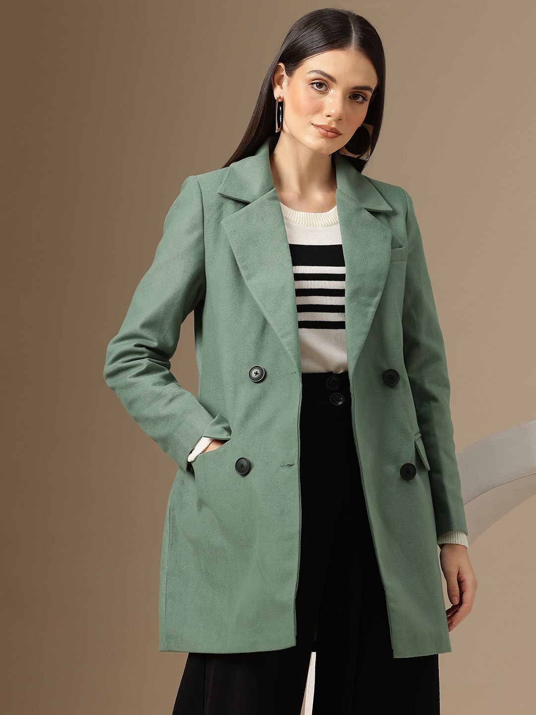 chemistry Polyester Coat For Women-picture-17