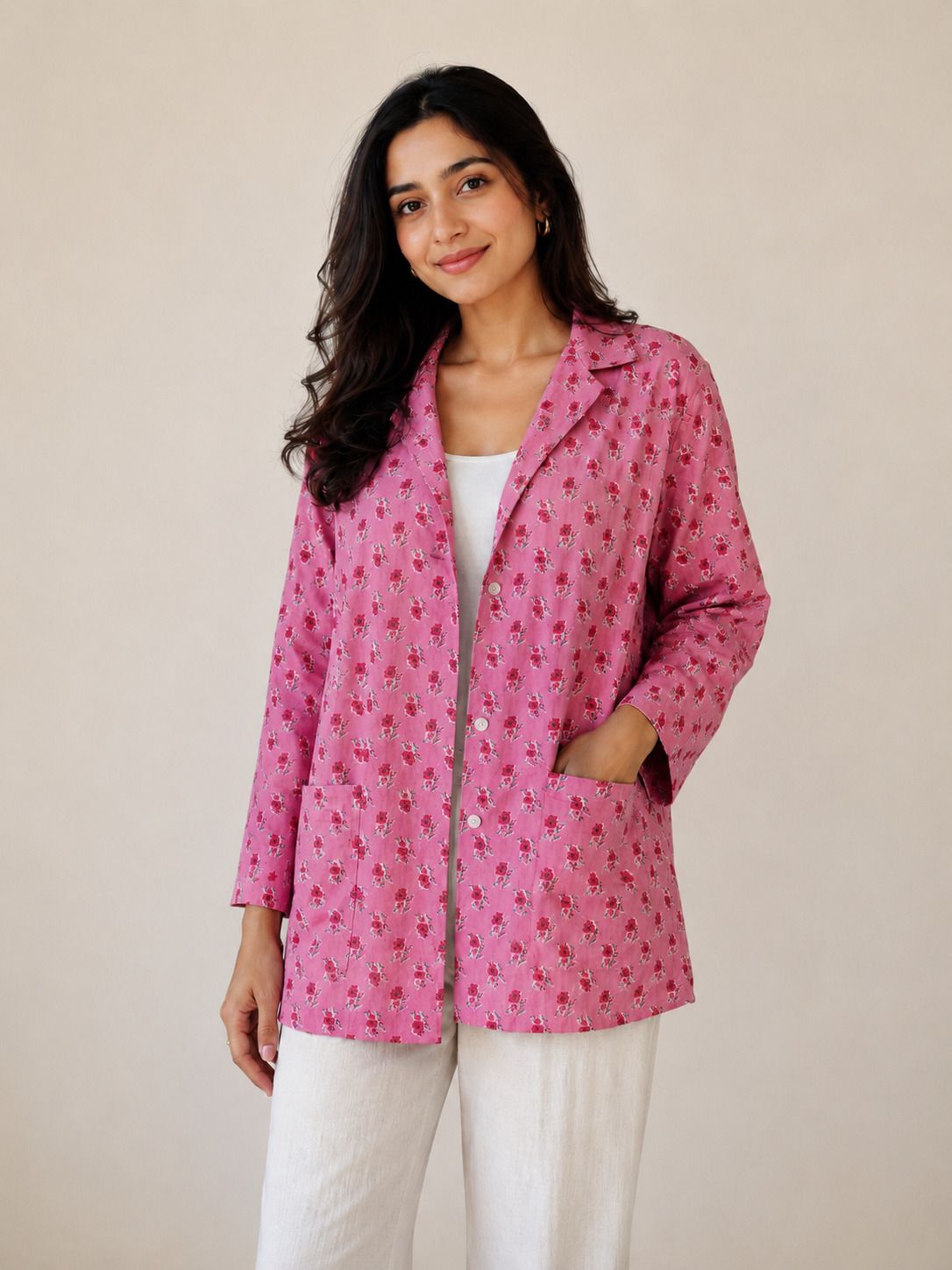 jagna Cotton Floral Print Coat For Women-picture-44