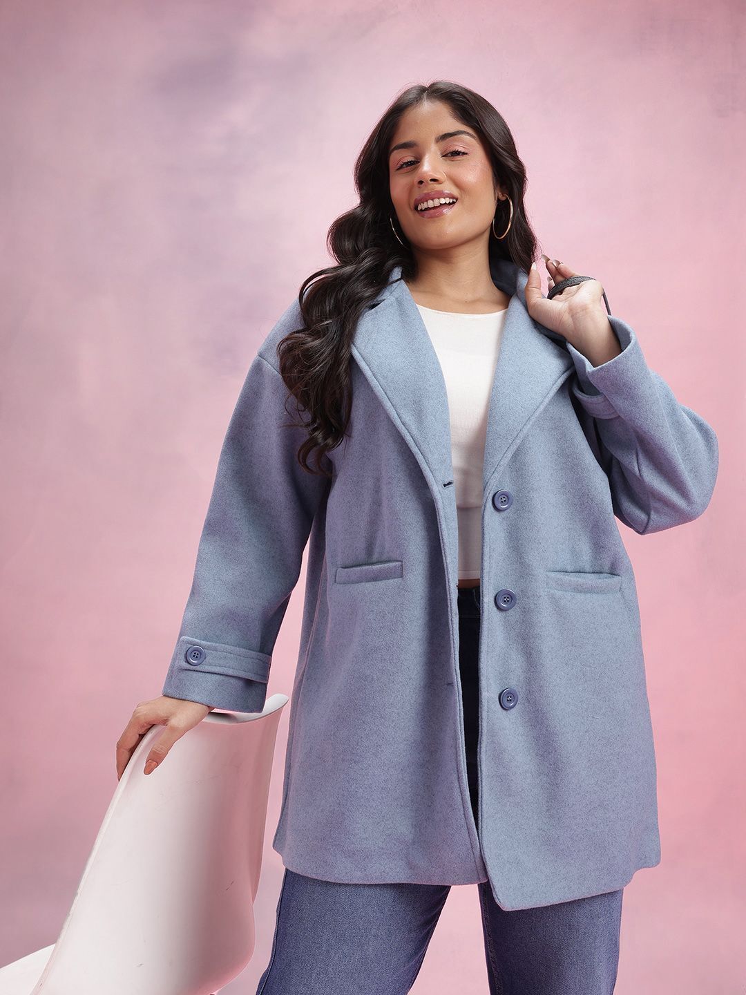 dressberry curve Polyester Coat For Women-picture-10