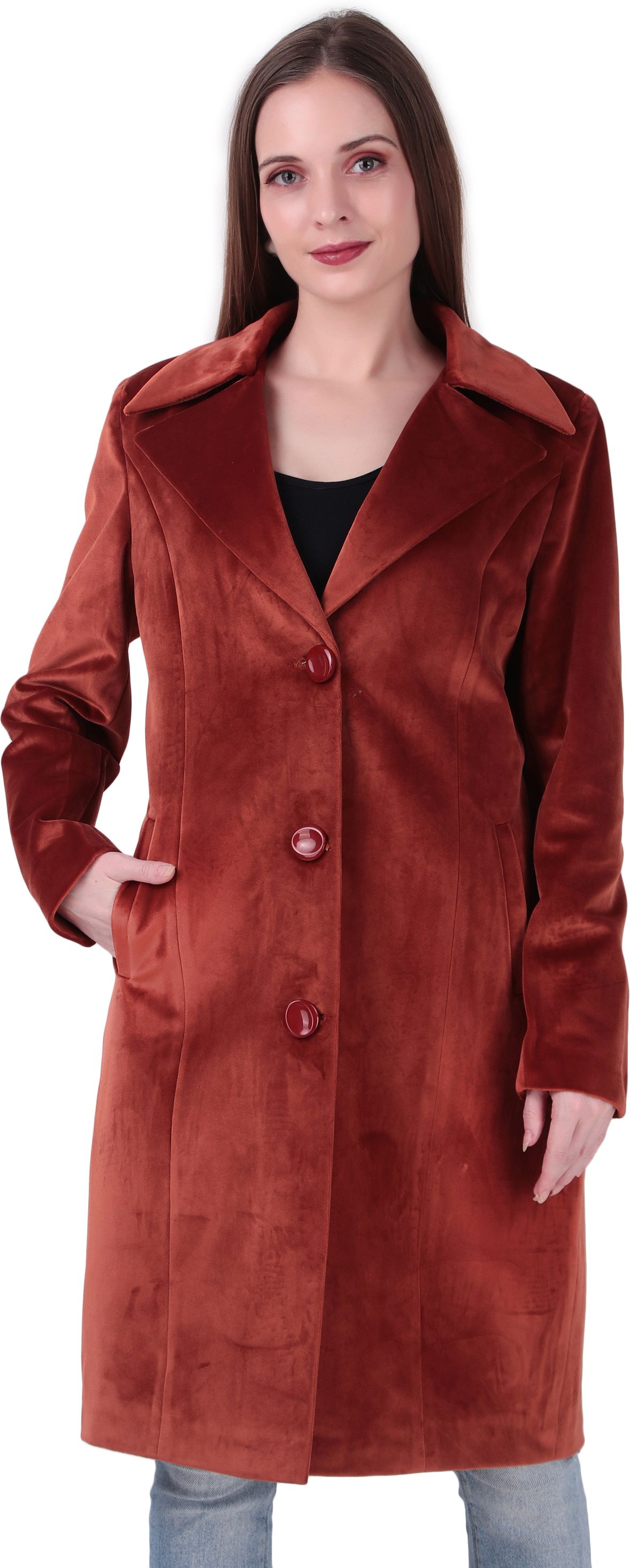 emiranza fashion WOOL BLEND Solid Coat For Women-picture-11