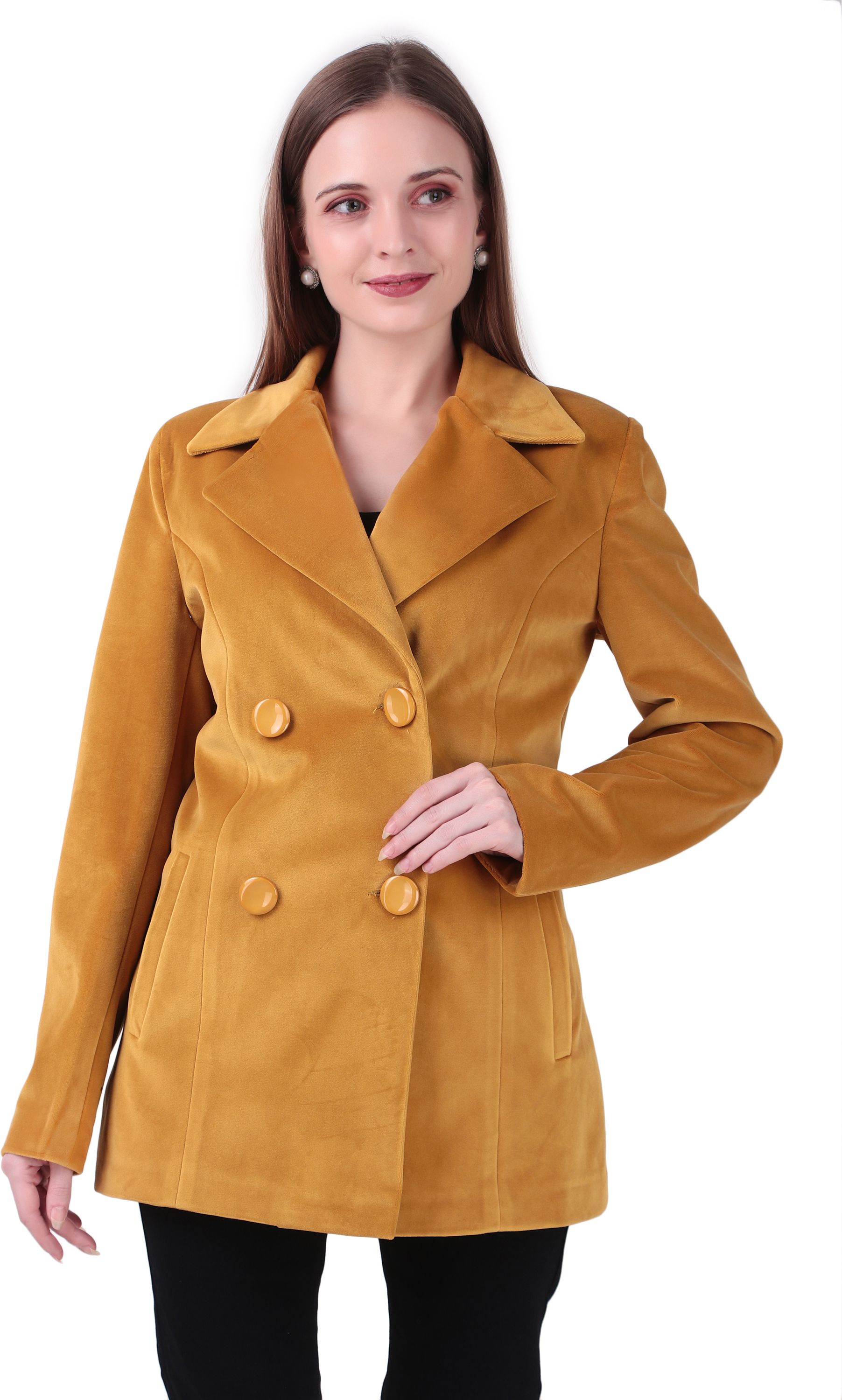 emiranza fashion WOOL BLEND Solid Coat For Women-picture-14