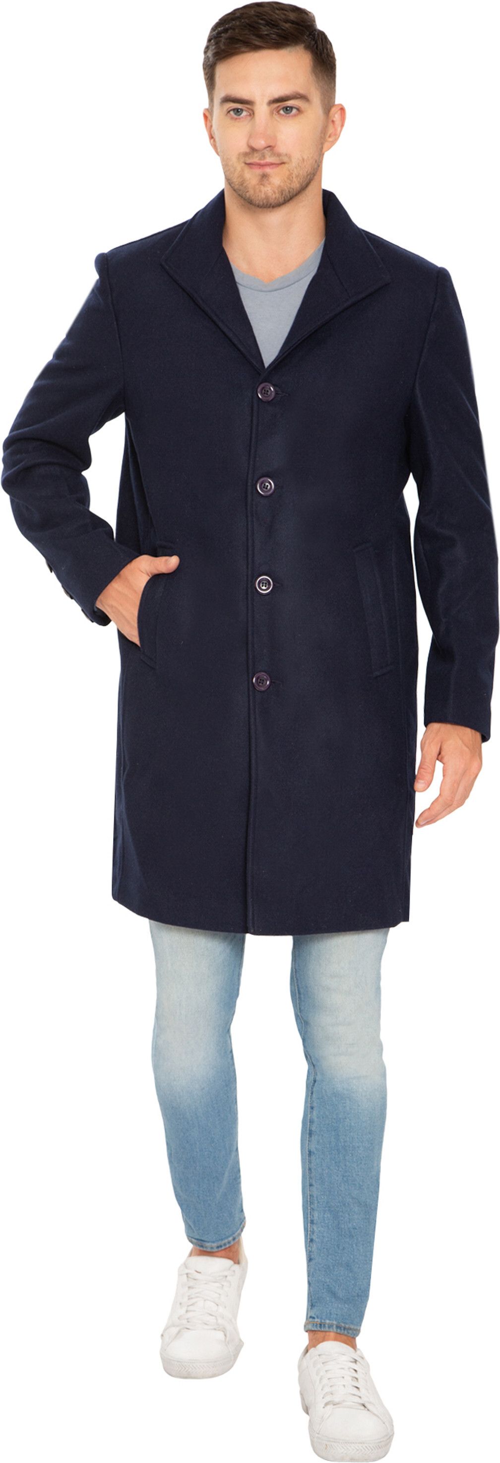 clubble Wool Solid Coat For Men-picture-17