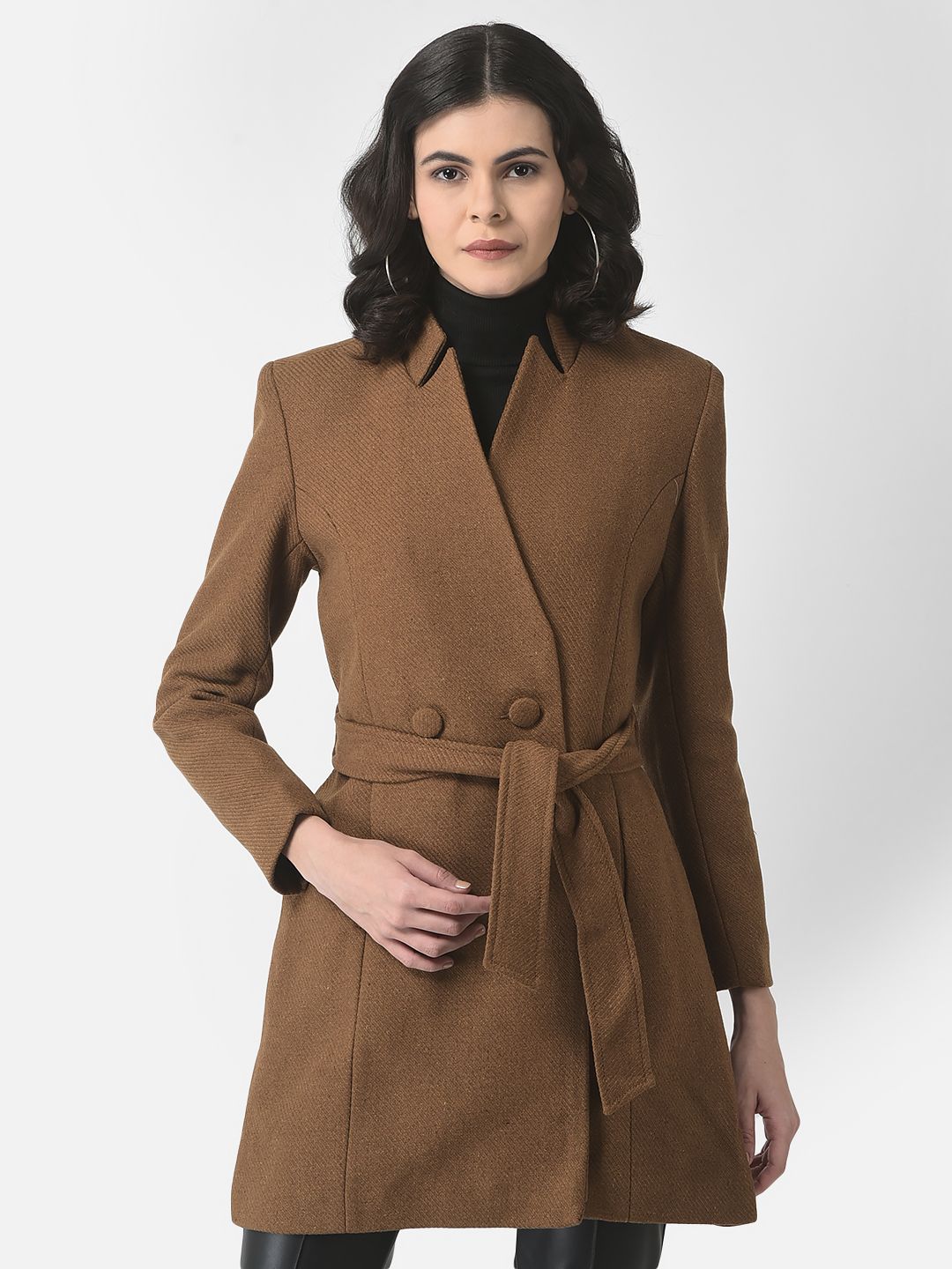 crimsoune club Shell15%Wool, 85%Polyester & Lining100%Polyester Solid Coat For Women-picture-21