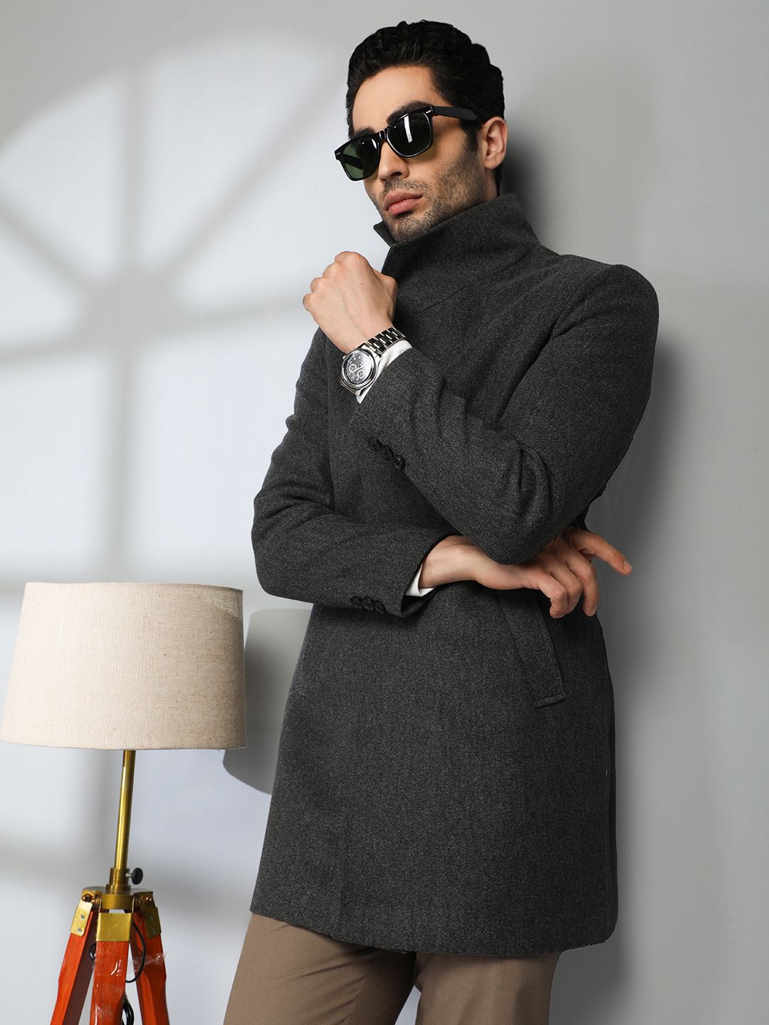 mast & harbour Polyester Solid Coat For Men-picture-37