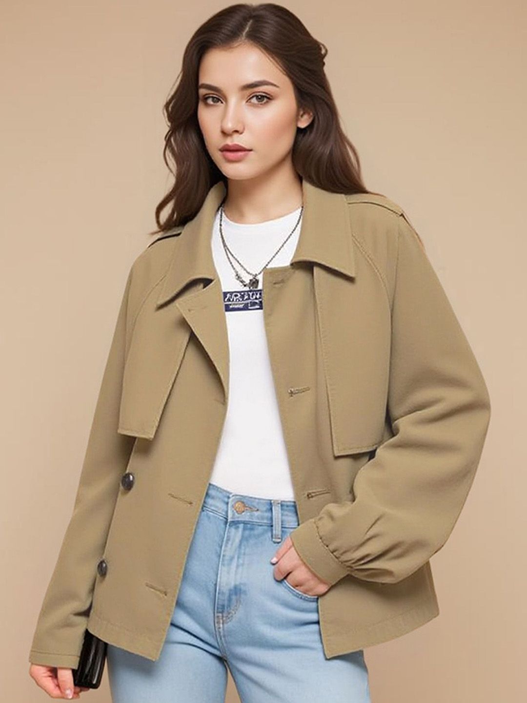 here&now Polyester Coat For Women-picture-25