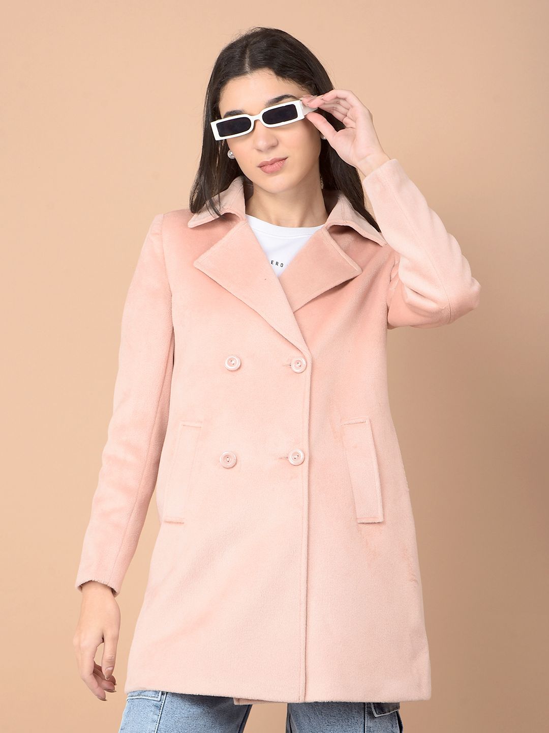 crimsoune club Polyester Solid Coat For Women-picture-16