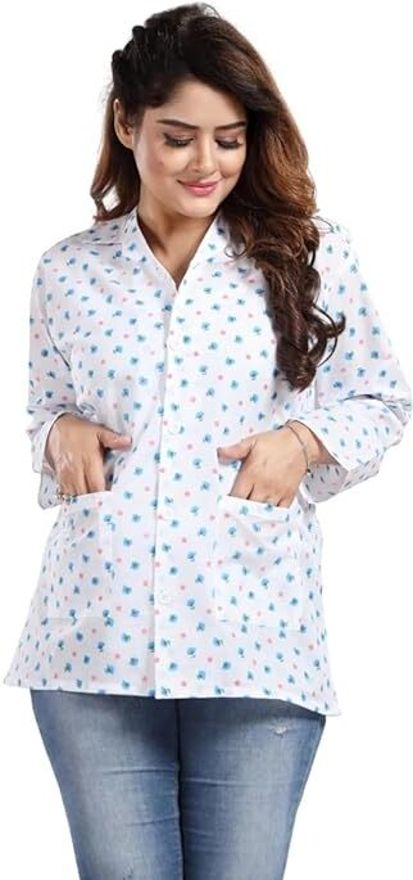 cotton Printed Coat For Women