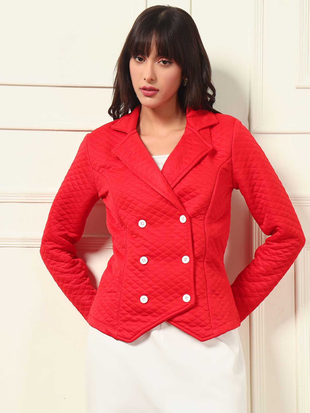 tandul QUILTED Solid Coat For Women-picture-46