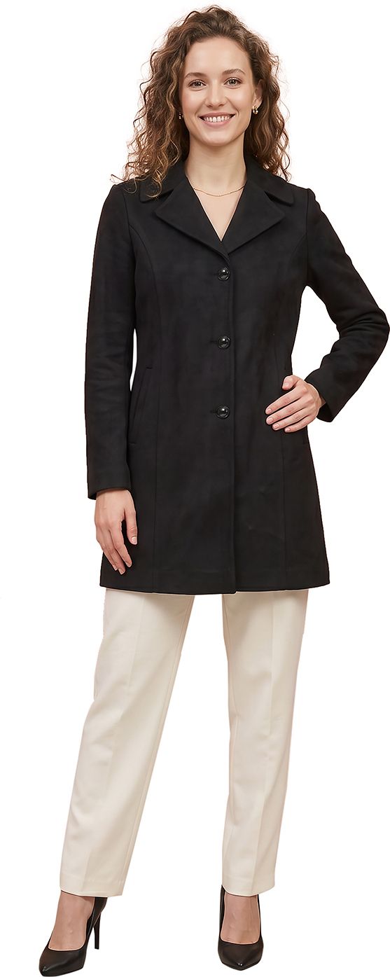 gfo Suede Solid Coat For Women-picture-36