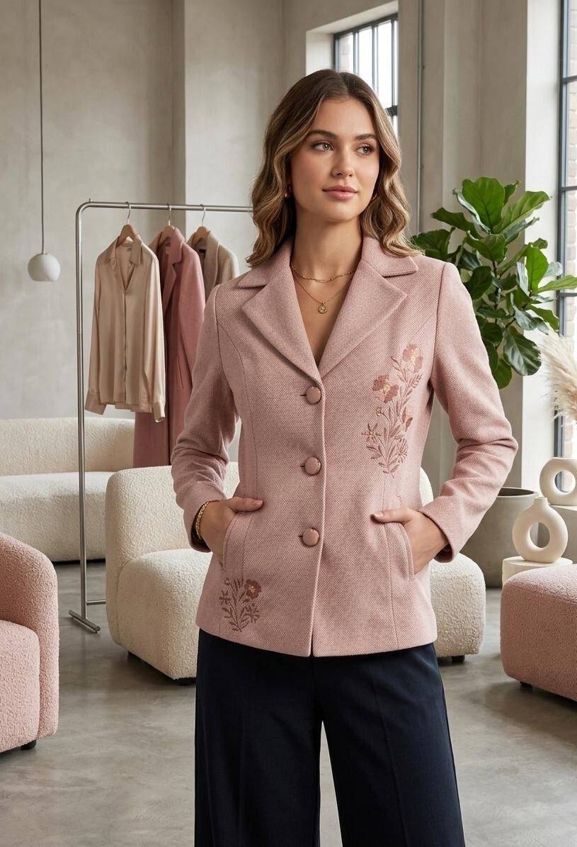 ley monty TWEED Coat For Women-picture-38